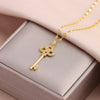 Sweet Sexy Zircon Crystal Series Pendant Necklaces For Women Female Stainless Steel Neck Chain Jewelry Girls Party Gift - Image 20