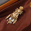 Retro Gold Bird Brooches For Women Suit Coat Vintage Gold Plated Wheat Tassel Flower Brooch Pins Party Jewelry Gifts - Image 3