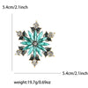 Snowflake Rhinestone Brooch with Pearl-Style Center and Color Options - Image 11