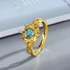 Gothic Silver Black Plated VineThorn Heart Emerald Green Zircon Rings for Women Dark Academia Witchy Style Jewelry - Image 4