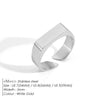 Men's Open End Ring Classic Stainless Steel Gold Plated Hand Jewelry - Image 8