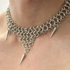 Gothic Jewelry Chain Splicing Rivet Pendant Necklace for Women Vintage Grunge Geometric Necklace Punk Accessories Gift - Image 4