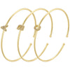 Gold Plated Micro-Set Zirconia 26 Letters A-Z Simple Unisex Bracelet Lucky Letters Bracelet Golden - Image 1