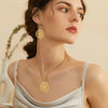 Hekate Wheel Dangle Earrings Stainless Steel Triple Moon Strophalos Hecate Goddess Wiccan Magic Amulet Jewelry - Image 4
