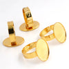 13x18mm 18x25mm 30x40mm Colors Plated Brass Oval Adjustable Ring Settings Blank,Fit 10x14-30x40mm Cabochons - Image 4