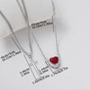 2PC Gothic Punk Sword Heart Creative Two Tone Couple Necklace Ladies Sparkling Heart Dagger Pendant Jewelry Gift - Image 6