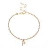 Creative Initial Letter Alphabet Pendant Rhinestone Shiny Beach Anklet Chain Foot Jewelry Ankle Bracelets for Women Boho - Image 18