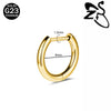 ZS Titanium 1 PC 18G Hoop Earrings Women Men Zircon Round Earrings D Shape 3 Colors Helix Cartilage Piercings Jewelry - Image 19