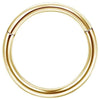 Clicker Hoop Body Jewelry with Slim Curved Profile in Gold-Tone or Silver-Tone - Image 16