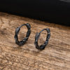 Simple Twisted Mobius Hoop Huggie Earrings for Men, Metal Geometrical Strip Earring Jewelry Gift to Him - Image 6