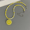 Various Fruit Pendant Necklace for Girl Women Handmade Rice Beads Bohemian Choker Watermelon Lemon Strawberry Neck Jewelry - Image 3
