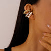 Non-Piercing C-Shaped Clip Earrings with Rounded Bead Accents - Image 19