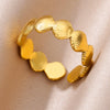 Seashell and Starfish Open Ring in 316L Stainless Steel Adjustable - Image 17