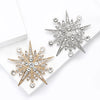 Christmas Rhinestone Snowflake Brooch for Women Pearl Ice Crystal Pins Event Party Year Gifts Decoration Clothes Accessories - Image 3