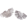 Street Exaggerated Ray Fan-shaped Earrings Unique 316L Stainless Steel Jewelry Gold Plated Women's Earrings Gift - Image 7