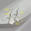 Gold Color Earrings Drop Stainless Steel Classic Jewelry for Woman Plant Charms Flower of Life Maple Leaf Snowflake Gift - Image 6