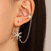 1 Pc Vivilady Autumn/Winter Christmas Snowflake Zircon Clip Earring for Women Jewelry Minimalist Accessories - Image 4