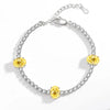 Light Silver Bright Oval Fire Zircon Women's Bracelet - Image 8
