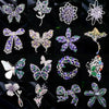 Romantic Purple Zircon Butterfly Brooches for Women Clothes Accessori Bow Dragonfly Ginkgo Leaf Broche Decorativo De Ropa - Image 1