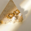 Stainless Steel Gold Plated Earrings Pearl Pendants Women's Earrings Simple Pendant Earrings Party Jewelry - Image 13