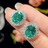 Green Tourmaline Ring Pendant Necklace Earrings for Women Retro Gemstone Cocktail Party Jewelry Set Birthday Gift - Image 3