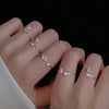 Zircon Initial A-Z Letter Rings for Women Girl Adjustable Opening Ring Name Alphabet Female Wedding Jewelry Gift - Image 3
