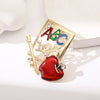 Abc School Brooch Pin Women Jewelry Badge For Student and Teacher - Image 1