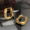 Metal Style Hoop Earrings for Women Heavy Basic Styles Geometric Ear Buckle Vintage Geometry Jewelry Party Gifts - Image 3
