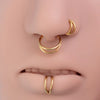 1pc 6-12mm 16G Steel Nose Ring Hoop Septum Clicker Double Layers Seamless Hinged Piercing Conch Daith Cartilage Earring - Image 16