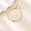 Stainless Steel Heart Bracelet with Stone Accents and 19 cm Length - Image 21