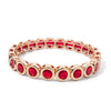 8mm Round Enamel Zirconia Bracelets For Women Colorful Boho Elastic Bangle - Image 7