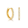 Silver Rhinestone Crystal Hoop Earrings for Women Girls Romantic Earrings Jewelry Gifts - Image 7