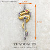 Pendant Key With Snake Winged Heart Summer Jewelry Europe Silver Vintage Happiness Gift For Woman - Image 11