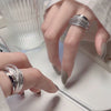Zircon Multi Layer Winding Rings for Women Sparkling Opening Finger Ring Girls Party Daily Jewelry Gift - Image 3