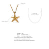 316L Stainless Steel Starfish Pendant Necklace Statement Gold Pvd Plated Individualistic Holiday Jewelry - Image 16