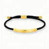 Custom Engraved Logo Name Sos Number Bracelet Gold Color Stainless Steel Bracelet for Men Women Adjustable Braided Rope Jewelry - Image 3
