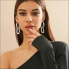 Retro Double Loop Design Drop Earrings Gold Color Geometric Round Hoop Earrings for Women Girls Punk Hip Hop Jewelry - Image 15