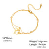 Hummingbird Flower Charm Bracelets Women's Stainless Steel Gold Color Double Layer Beads Chain Bracelet Bohemian Jewelry - Image 8