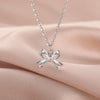 Romantic Bowknot Necklace for Women Stainless Steel Pendant Jewelry Kpop Wedding Korean Bow Choker Neck Chain Gift - Image 6