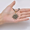 Sun Pendant Necklace for Men Boys, Stainless Steel Sunburst Sunflower Charm Solar Pendant Necklace Elegant Jewelry Gifts - Image 5