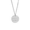 Stainless Steel Disc Pendant Necklace with 45 cm Chain and 5 cm Extension - Image 8