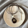 Resin Pendant Necklace with Irregular Open Geometric Shape - Image 1