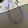 Tiny Colorful Seed Bead Choker Necklace - Image 22