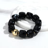 Acrylic Square Beads Elastic Bracelets for Women Boho Irregular Stone Shape Beaded Handmade Bracelet Bangle Retro Jewelry Gifts - Image 12