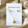 Cubic Love Heart Minimalist Jewelry Set Necklace Earrings Bracelets Stainless Steel Women Party Accessories - Image 30
