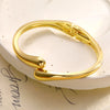 Adjustable Teardrop Cuff Bracelet in Gold-Tone or Silver-Tone - Image 15