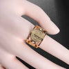 Stainless Steel Rings Signet Protection Amulet Seal of The Seven Archangels Solomon Kabbalah Chunky Stars Ring - Image 6