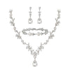 Purple Tiaras Crown Jewelry Sets for Women Wedding Bridal Necklace Bracelet Earrings and Crown Party Birthday Gifts 4 pcs set - Image 7