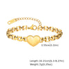 Chunky Stainless Steel Link Chain Bracelet in Gold-Tone - Image 15