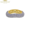 Iced Out Stack Chain Ring Gold Color Micro Paved CZ Engagement Band Multi Piece Stacking Finger Jewelry - Image 14